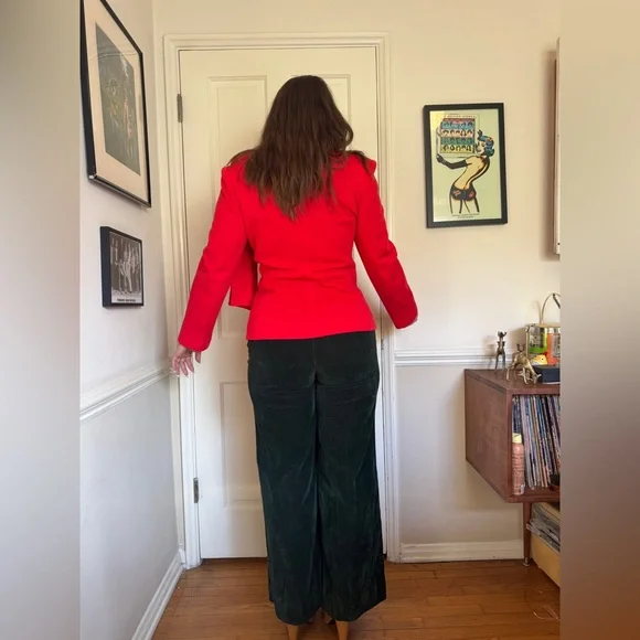 80s does 40s Vintage Lilli Ann Red Blazer - Picture 2 of 11